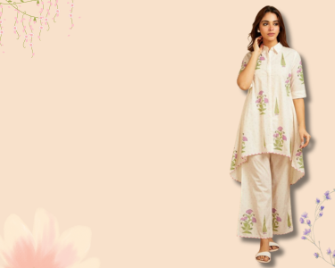 Elegant fashion model showcasing new 2024 collection